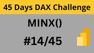 DAY 14: Learning DAX in the 45 Days | MINX() | Power BI