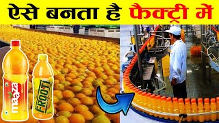 फैक्ट्री में  Mazaa और Frooti कैसे बनती है | Food Manufacturing Machines