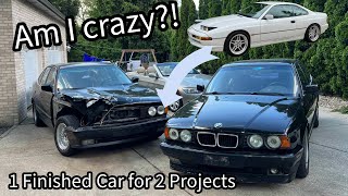 I Traded My M60B44 BMW E31 840i for a Project E34 540i/6 and a Totaled 535i