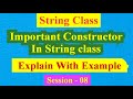 Important Constructor In String Class | Explain with Example | #stringinjava | @Javamindtechie