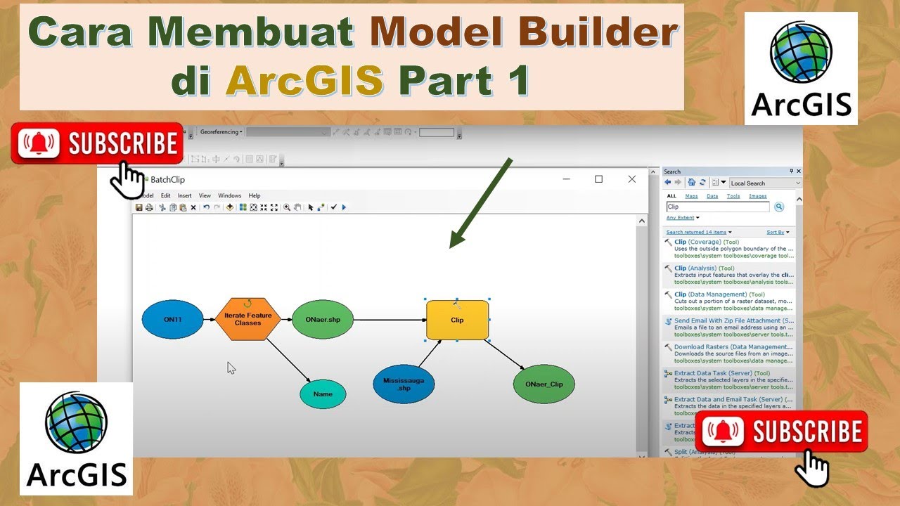Cara Membuat Model Builder di ArcGIS Sederhana II Part 1 - YouTube