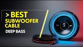 5 Best Subwoofer Cables for Deep Bass & Clean Audio