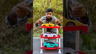 Three Remote Control Cars Parking in Foldable Rack Unboxing #shorts #shortsfeed #shortvideo