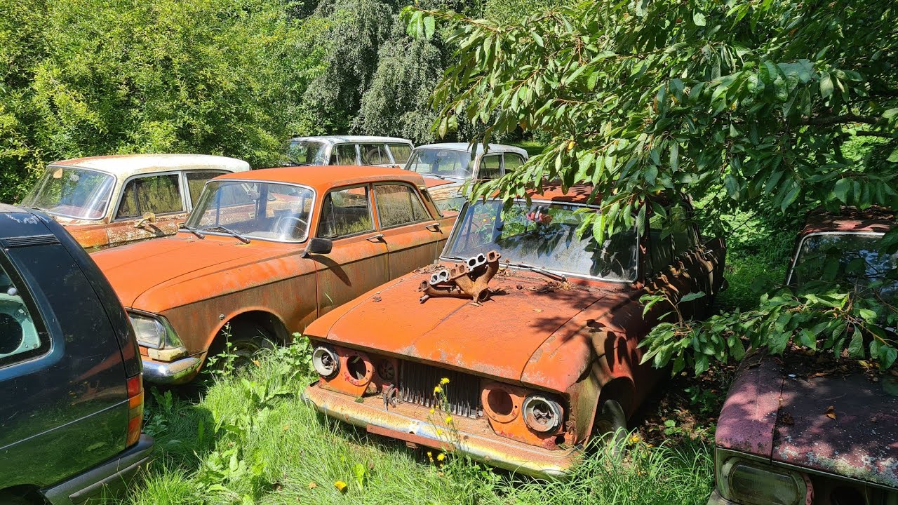 Extrémní Sběratelé 11.  - Hřbitov Moskvičů - Volha 21 Pick-Up jediná v ČR, Volha 24 Combi