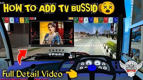 how to add TV/LCD 📺 in bus simulator Indonesia /Bus simulator Indonesia ma TV lagane ka tarika#tv 📺📍
