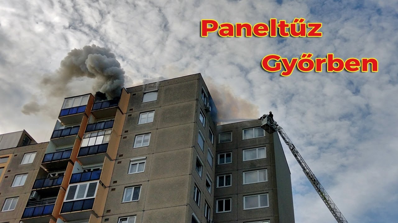 Paneltűz Győrben