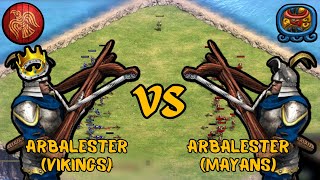 New Update 24 Arbalester Vikings Vs 24 Arbalester Mayans Aoe Ii Definitive Edition