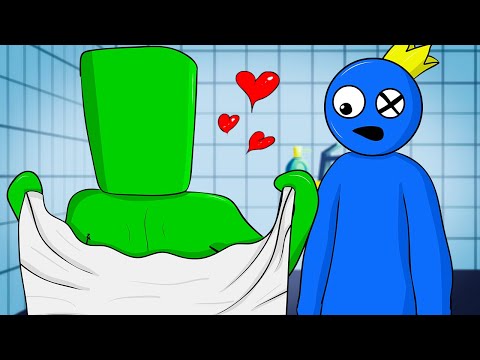 Blue x Green Bathroom - Rainbow Friends Animation meme