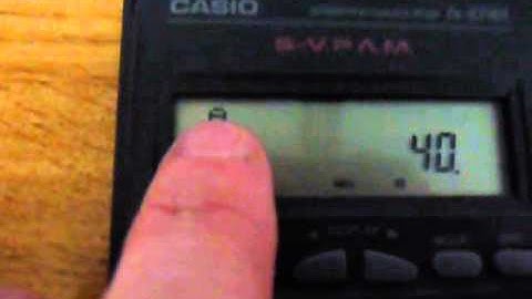 Linear Regression on a Casio calculator