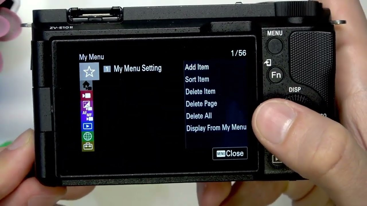 SONY ZV-E10 IIで外部モニターのHDMI情報を表示／非表示に切り替える