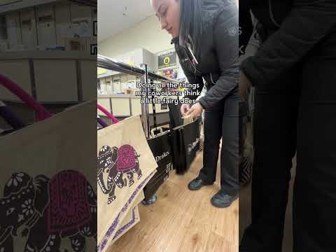 doing all the things my co-workers think the little fairy does #work #retaillife #relatable