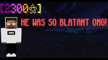 BEATING A BLATANT 200 STAR HACKER! | Hypixel Bedwars
