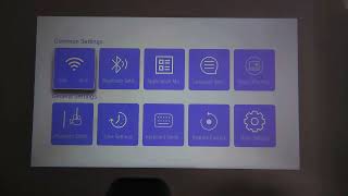 How to set up the screen with P6 projector