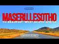 En voiture de maseru lesotho  beaufort ouest afrique du sud road trip 