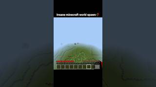 insane minecraft world spawn🥀