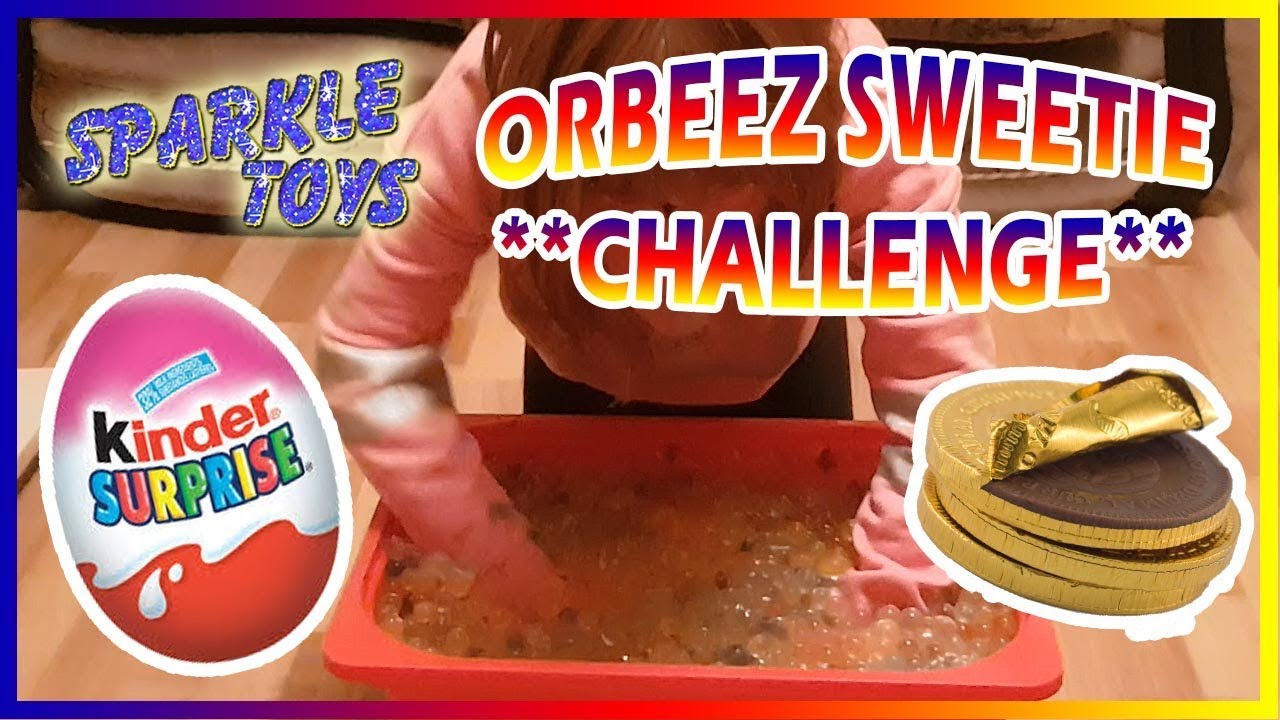 ORBEEZ SWEETIE CHALLANGE KINDER SURPRISE EGG CRAZY GAME FUN