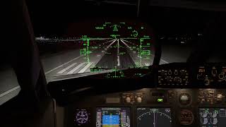 Beautiful Night Landing at KLAX - Boeing 737-800NG XPLANE 12