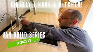 EP28 part1 - kitchen cabinet installation [ DIY VAN BUILD ]