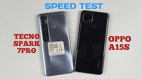 | Tecno Spark 7pro Vs Oppo a15s | Speed Test | Comparison 2023 |