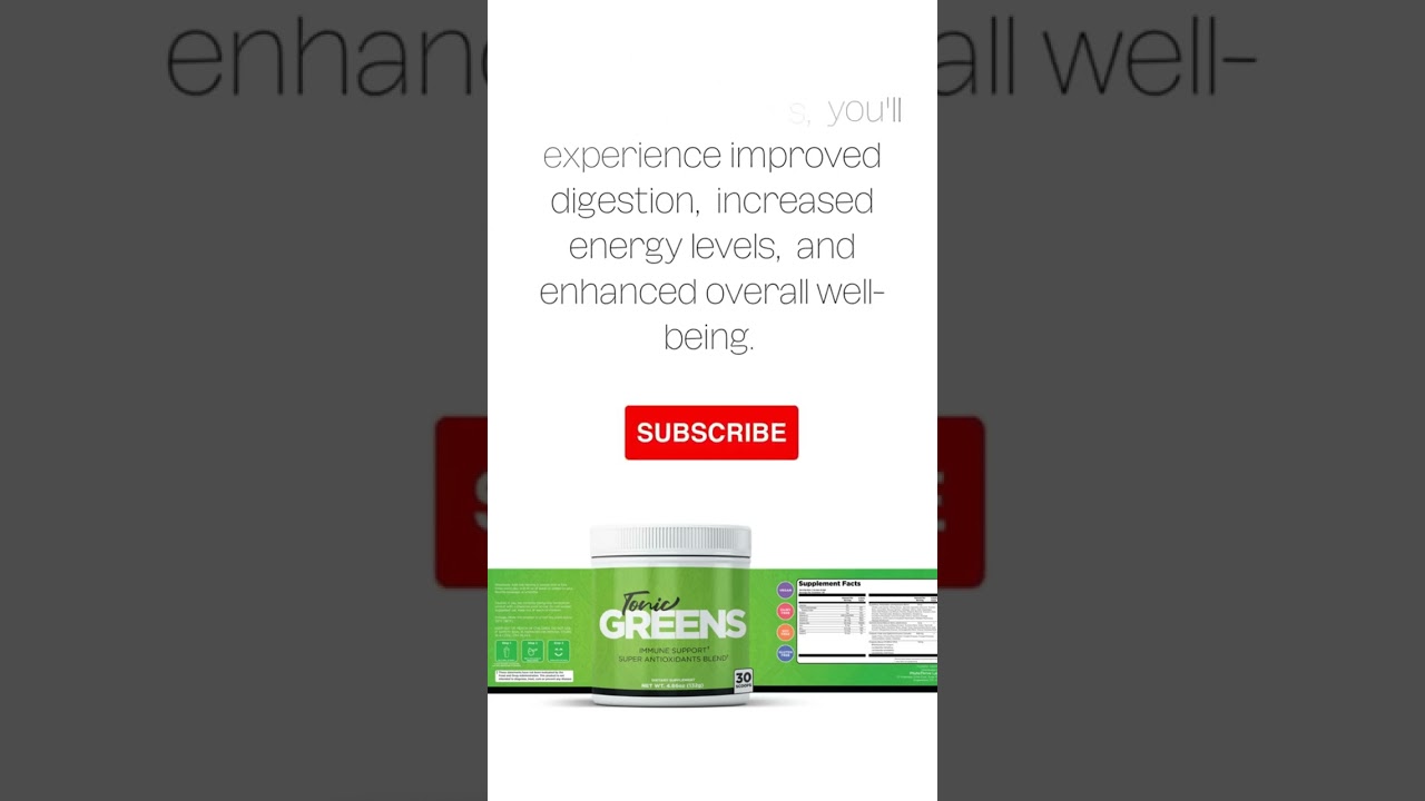 Tonic Greens Supplements I How to maintain healthy lifestyle I Suppliments #shorts #ytshorts