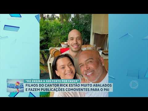 A HORA DA VENENOSA: Filhos do cantor Rick fazem homenagens comoventes ao pai após tragédia