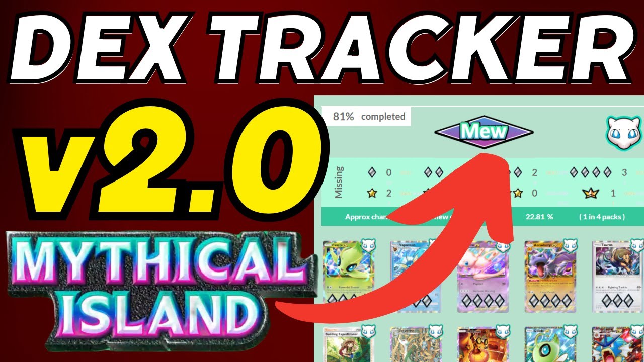 TCG Pocket Dex Tracker v2.0 Includes Mythical Island #pokemontcgpocket