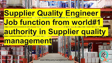 What does supplier quality engineer do?