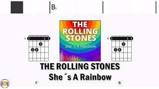 THE ROLLING STONES She´s A Rainbow FCN GUITAR CHORDS & LYRICS