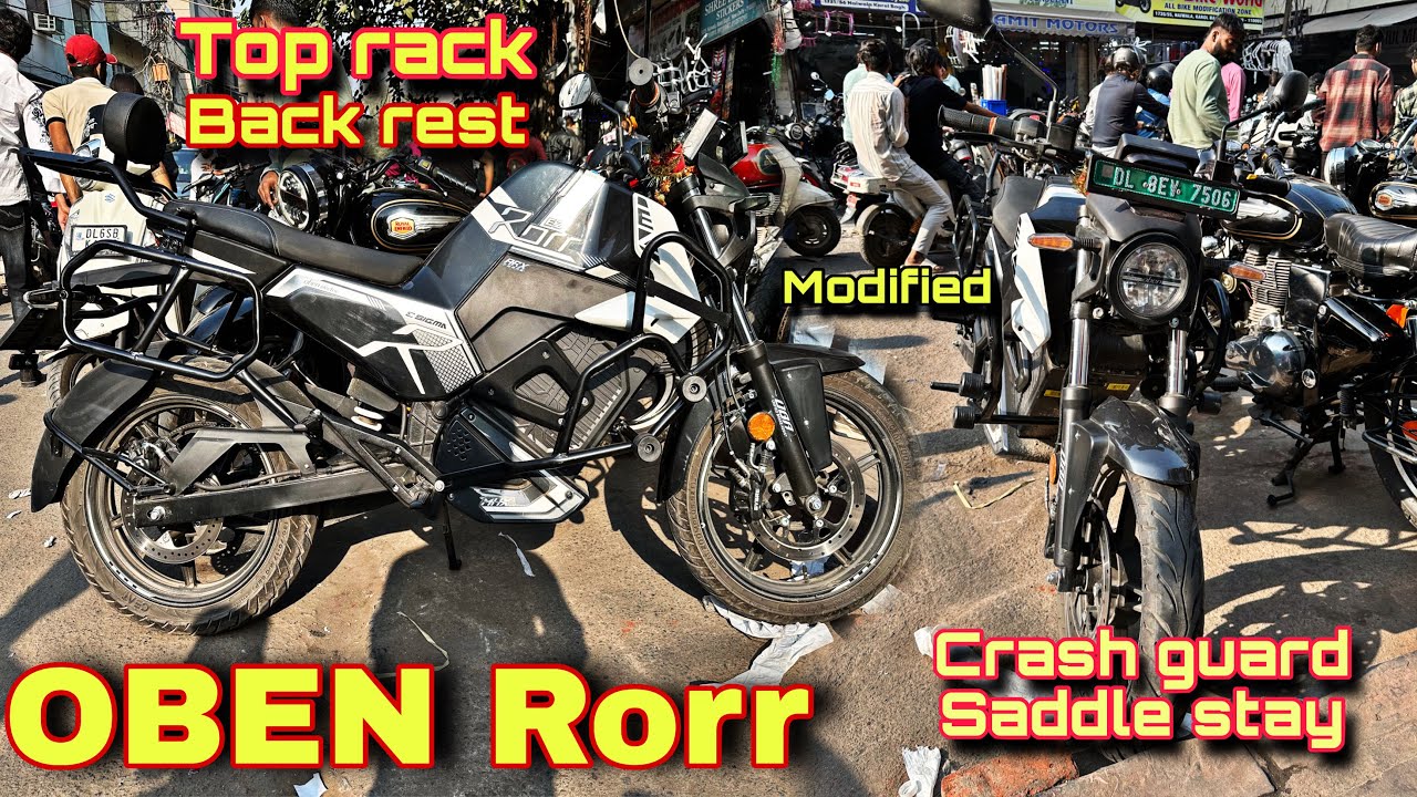 Oben Rorr bike modified and all accessories - YouTube