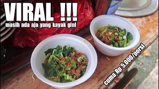 MURAH BANGET !! VIRAL!! MIE AYAM CUMA RP 5.000 DI DEPOK, SEHARI BISA HABIS RATUSAN PORSI