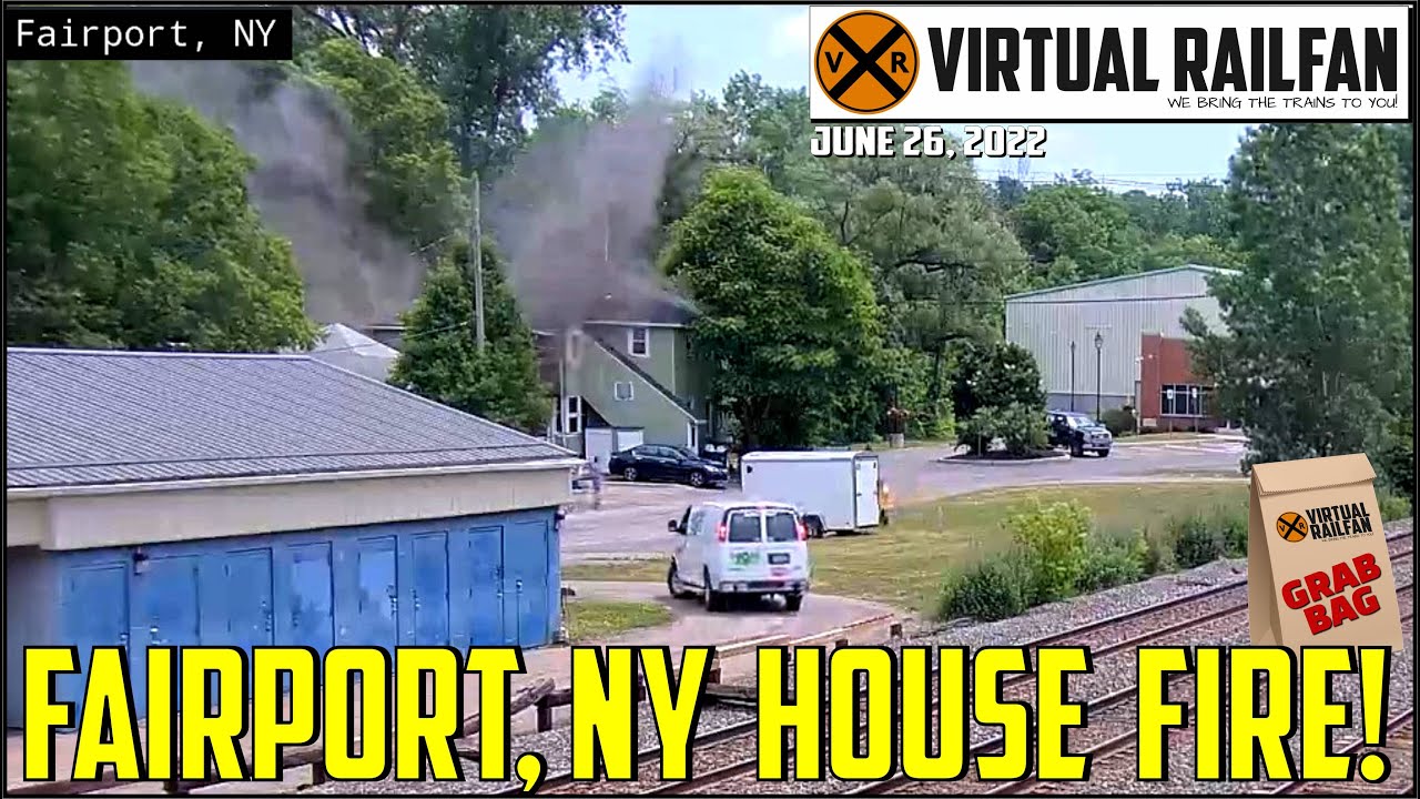 HOUSE FIRE IN FAIRPORT, NY! SLOW MOTION BIRDS, RED CAB LIGHT, FIREWORKS
