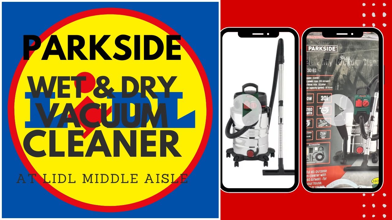 Parkside Wet & Dry Vacuum Cleaner PWD 30 B1 - LIDL Aisle Find & First Look!
