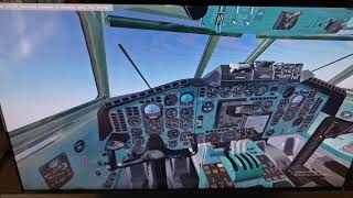 Tu-154 simulator with Flightgear on PC