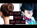 CABIN CREW BUN FOR QATAR AIRWAYS INTERVIEW | PERFECT CABIN CREW HAIRSTYLE TUTORIAL| TWINKLE ANAND