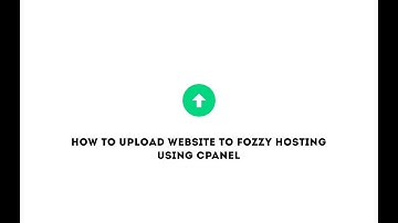 How to upload website to Fozzy hosting using cPanel