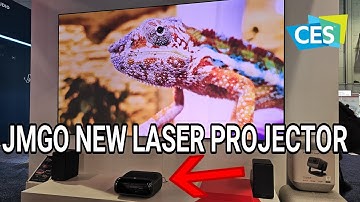The smallest 4K UST triple laser Projector from JMGO at CES 2025
