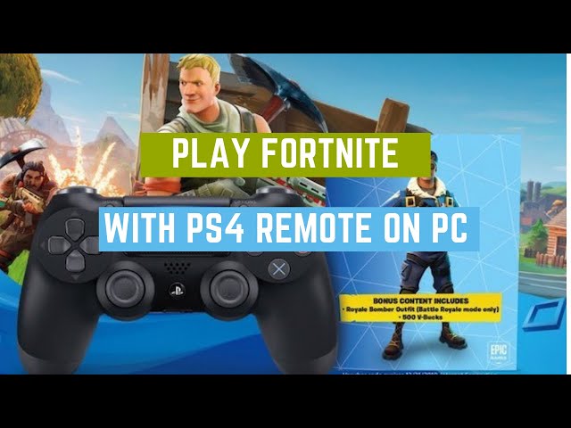 Kæreste længst forudsætning How to play Fortnite on PC using PS4 controller (USB) - YouTube