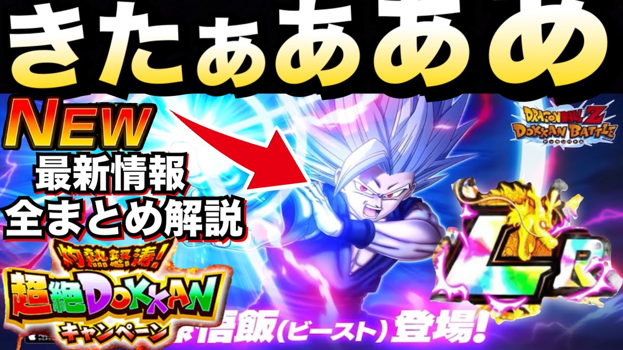 二極を超えた重力 遂にあのキャラ極限！！超絶ドッカンLRキャラ『孫悟飯ビースト』性能