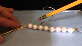 No tools no tweezers pearl knotting