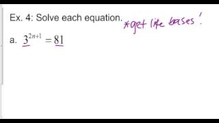 Lesson 9-1: Exponential Functions