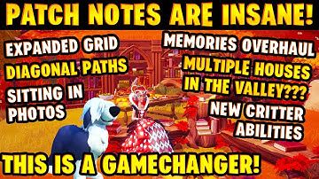 Update Patch Notes are INSANE! Gamechanging Features WE ASKED FOR in DISNEY Dreamlight Valley!