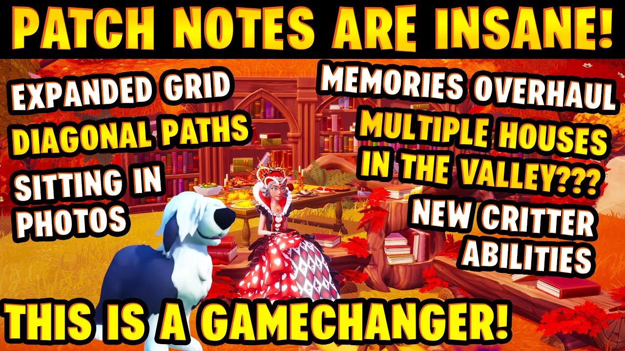 Update Patch Notes are INSANE! Gamechanging Features WE ASKED FOR in DISNEY Dreamlight Valley!