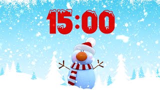 15 Minute Snowman Winter Timer ☃️❄️🎄 screenshot 3