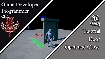 Unreal Engine 5. Blueprints.  Door Open and Close.