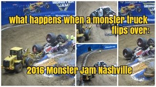 What Happens When a Monster Truck Flips Over: 2016 Monster Jam Nashville