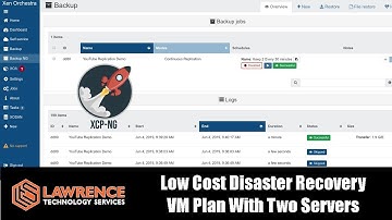 Low Cost & Fast Disaster Recovery Plan Using Two XCP-NG servers & Xen Orchestra