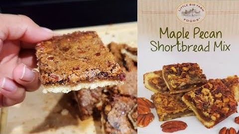 Maple Pecan Shortbread Bars