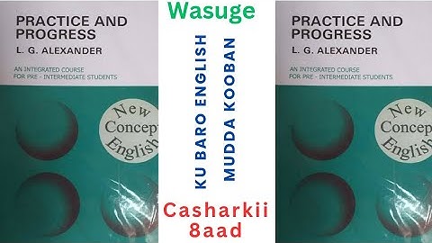 Practice and progress lesson 8 ||Af-Soomaali