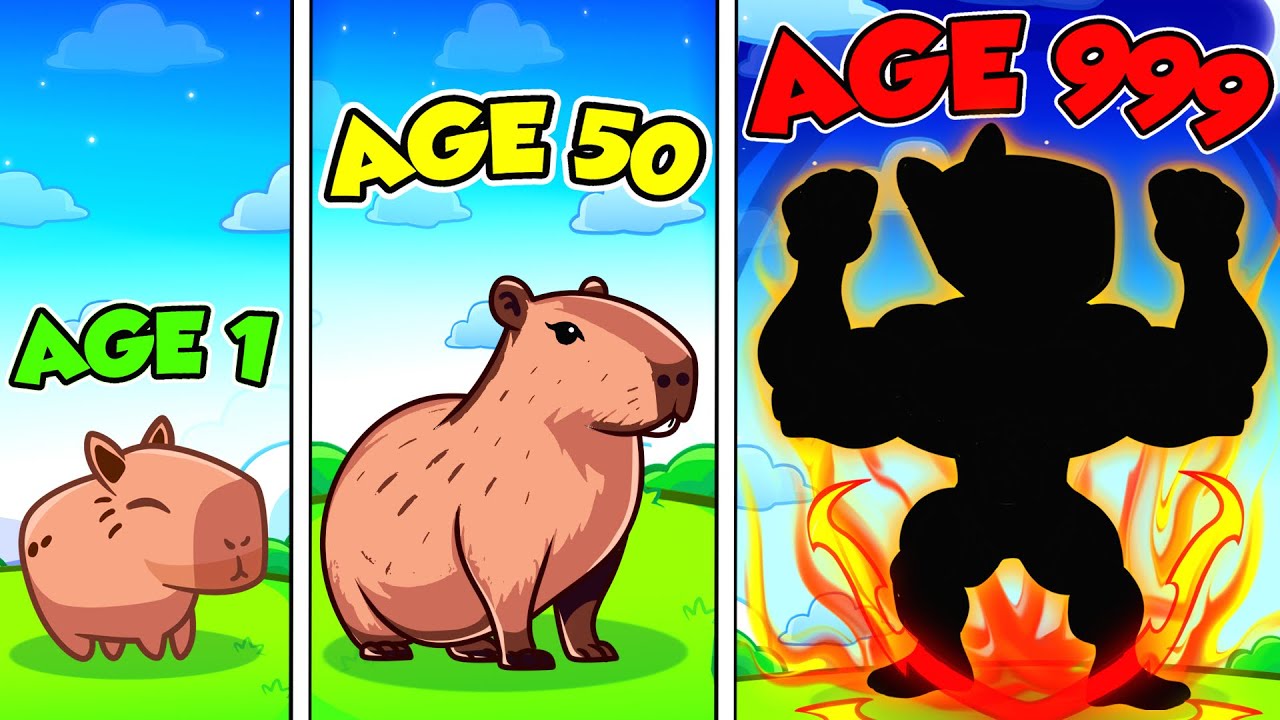Upgrading BABY CAPYBARA to GOD CAPYBARA in Capybara Evolution! (Roblox)