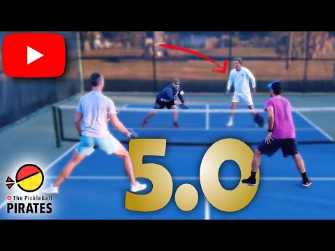 I Played Pickleball with Top Senior Pro against 5.0s